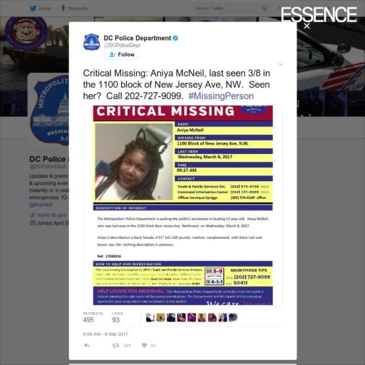 The Congressional Black Caucus Is Urging The FBI To Help Find Missing D.C. Teens 
